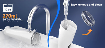 Cordless Water Flosser | 4 Jet Tips | 4 Modes | 260ml | IPX7 Waterproof