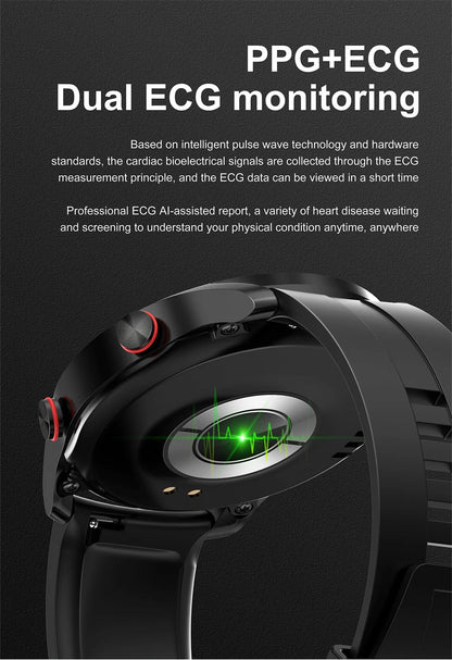 2026 Watch GT Series Smart Watch – ECG+PPG, GPS, HD Screen, BT Call, IP68 for Men & Women