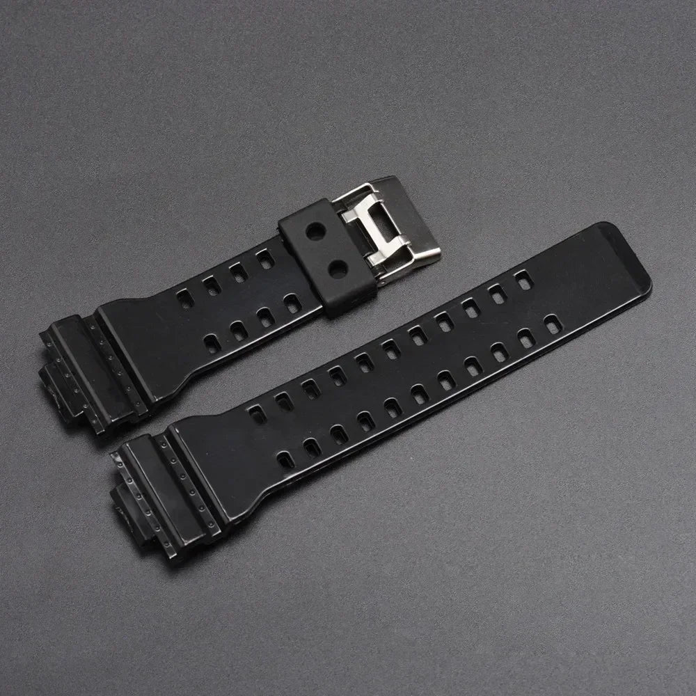 Silicone Replacement Watch Strap for Casio G-Shock GA-100/110/200/400/700 – 16mm Resin Band