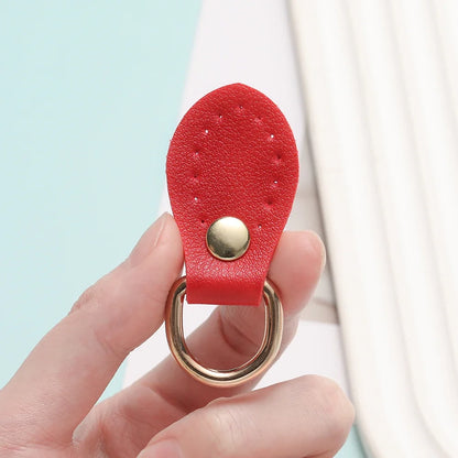 2-Pack PU Leather Bag Buckle Straps with Metal D-Ring - DIY Bag Accessories