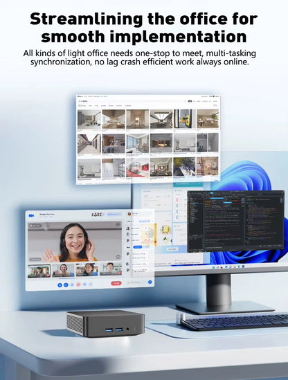 Erilles Mini PC Intel i9 10980HK / N150 | 16/32GB RAM | Up to 2TB SSD | WiFi 6 | Windows 11