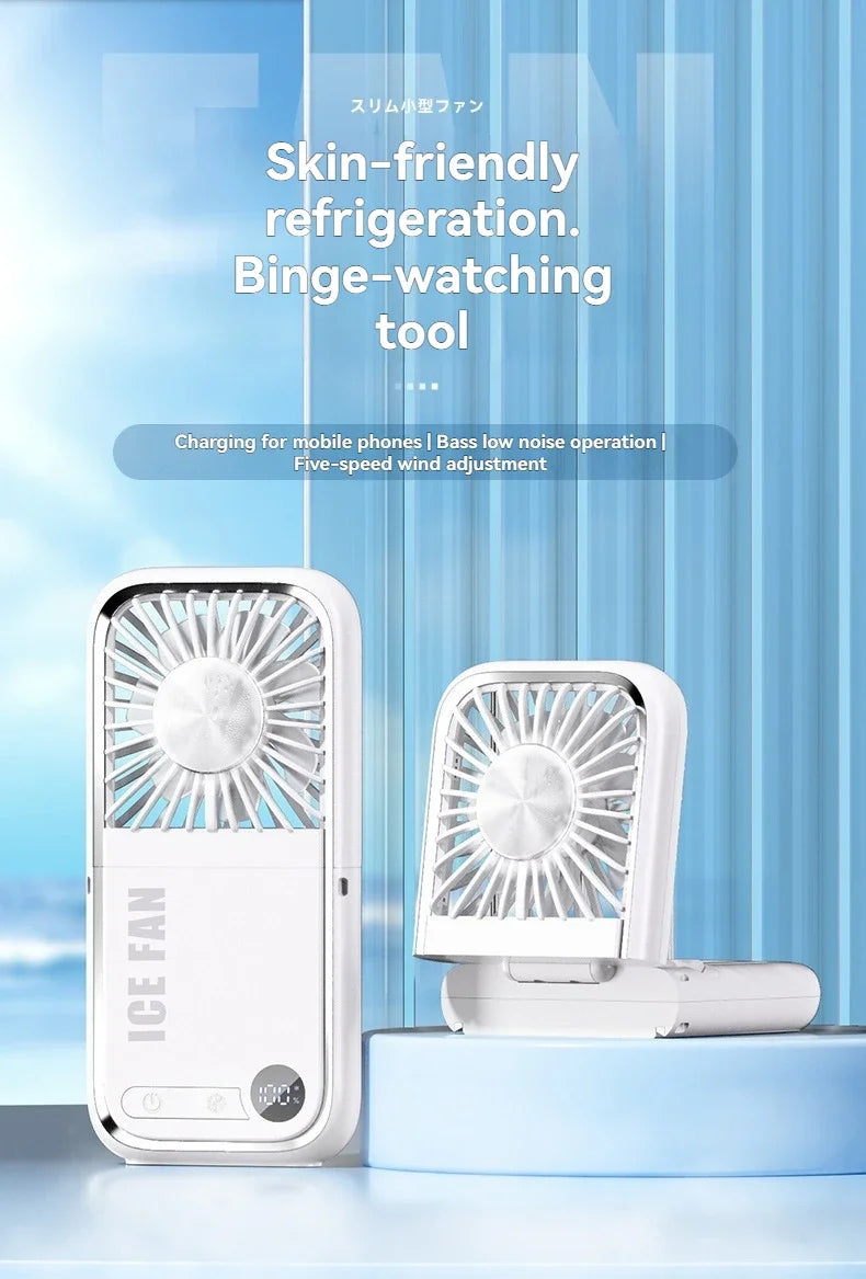 Portable Foldable USB Neck Fan 2025 – Handheld Semiconductor Cooling, Outdoor & Desktop