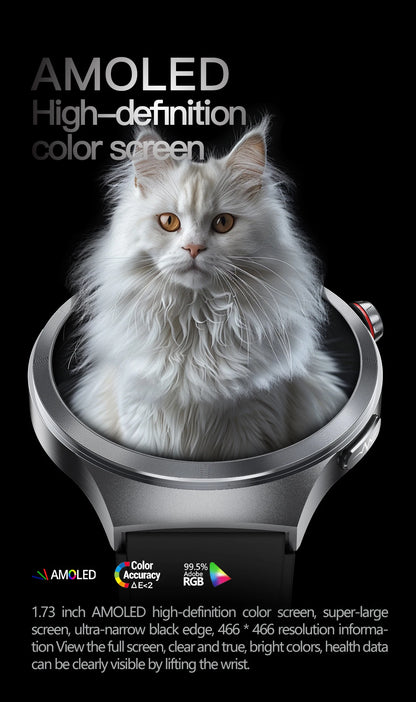 2025 Health Smart Watch – ECG+PPG, Blood Pressure, Blood Oxygen, Uric Acid, Bluetooth Call