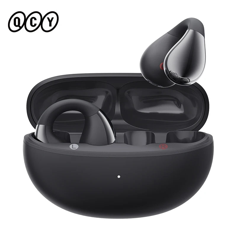 QCY Crossky C30 Ear Clip Bluetooth 5.4 Earphones – Open Ear Sports TWS, Dual-Connection
