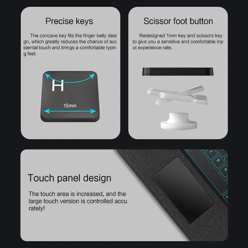 Magic Keyboard Case for iPad – Trackpad, Backlight, Air/Pro/10th-11th Gen