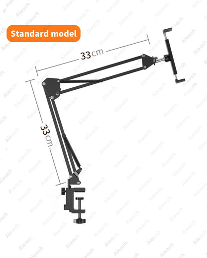 AIEACH 360° Rotating Bed Tablet Stand – 90cm Metal Arm, Fits 4.7–12.9" Phones & Tablets