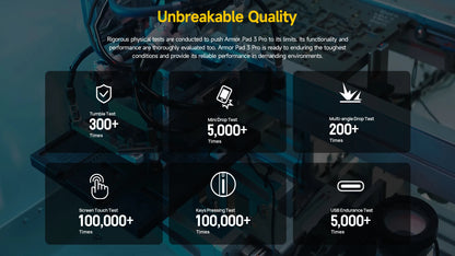 Ulefone Armor Pad 3 Pro – Rugged Tablet, 33280mAh, MT8788, 16GB+256GB, 10.36" 2K, 50MP, 4G LTE, Android 13