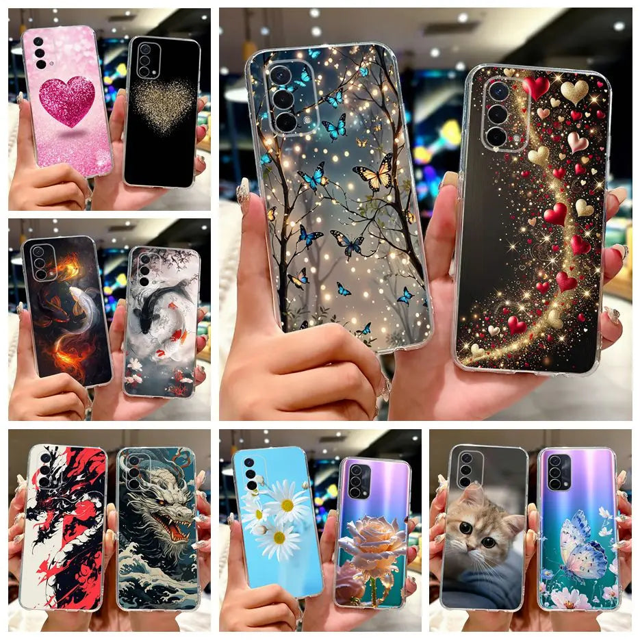 Luxury Painted Soft Silicone Case for Oppo A74 5G – Shockproof Back Cover