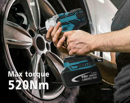 1/2" Brushless Cordless Impact Wrench 520NM – Compatible with 18V Battery