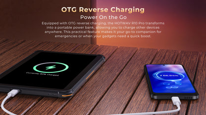 HOTWAV R10 Pro Rugged Tablet | 10800mAh | 10.1" HD+ | Android 14 | 8GB+256GB | 4G | 13MP