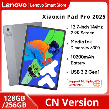 Lenovo Xiaoxin Pad Pro 2025 12.7" Tablet – Dimensity 8300, 2.9K 144Hz, 10200mAh, Android 14 (CN)