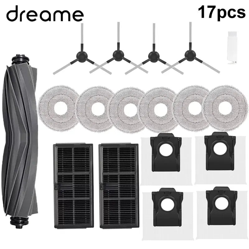 Dreame L10s Pro Ultra Heat / X30 Ultra / X30 Pro Robot Vacuum Spare Parts – Brush, Filter, Mop & Dust Bag