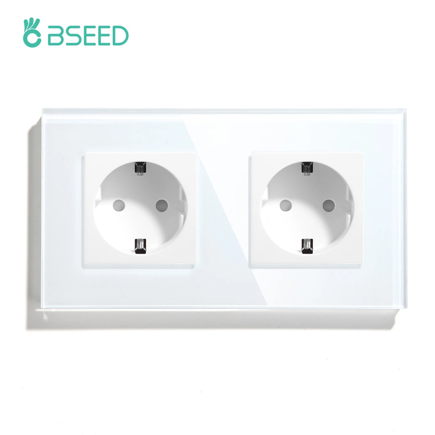 BSEED EU Wall Socket with USB-C Charging Port – Glass Panel 16A