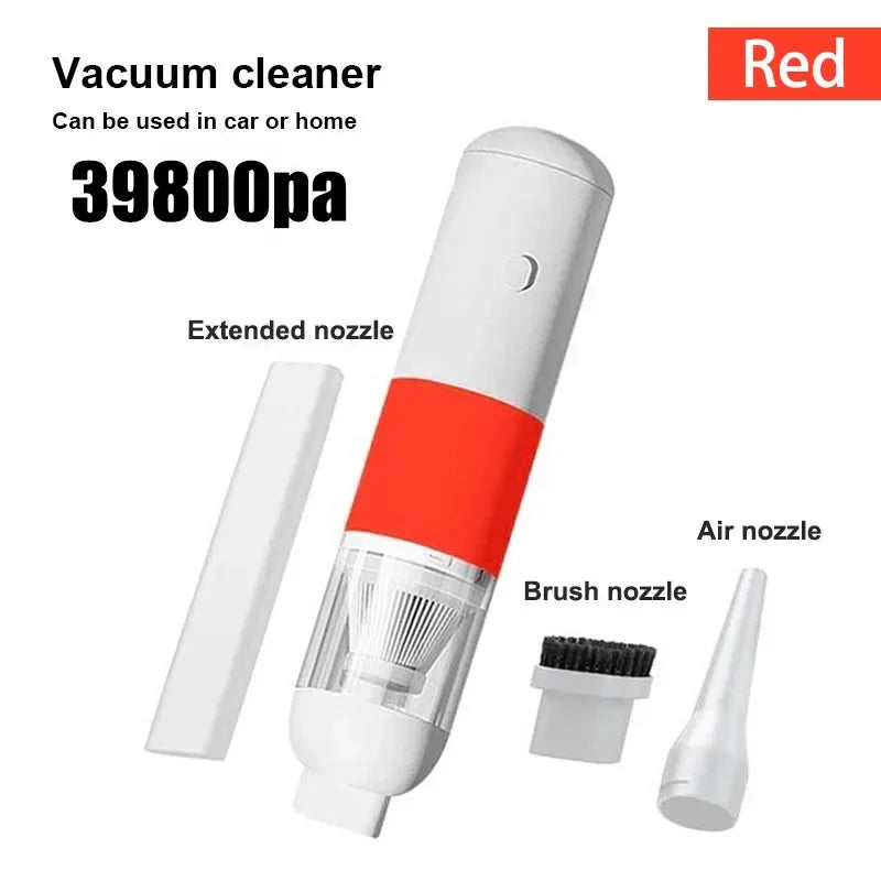 39800Pa Wireless Car Vacuum Cleaner – 3-in-1 Handheld Portable Dust Catcher