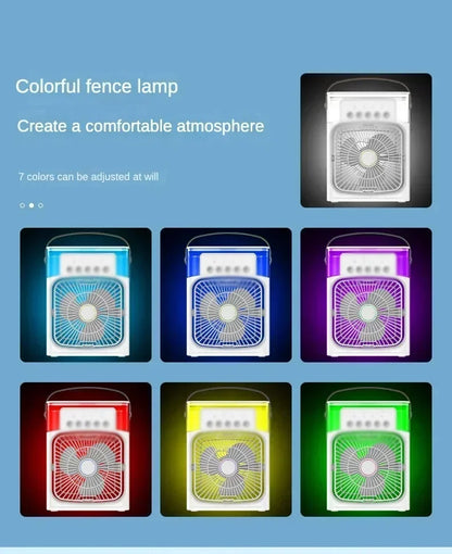 Xiaomi MIJIA Portable Air Cooler Fan | USB Mini Air Conditioner | Humidifier | LED Night Light | Desktop Cooling