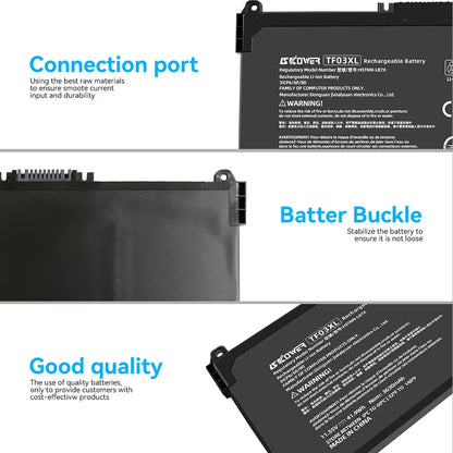 SKOWER TF03XL Laptop Battery — For HP Pavilion 14/15/17 Series (HT03XL Compatible)