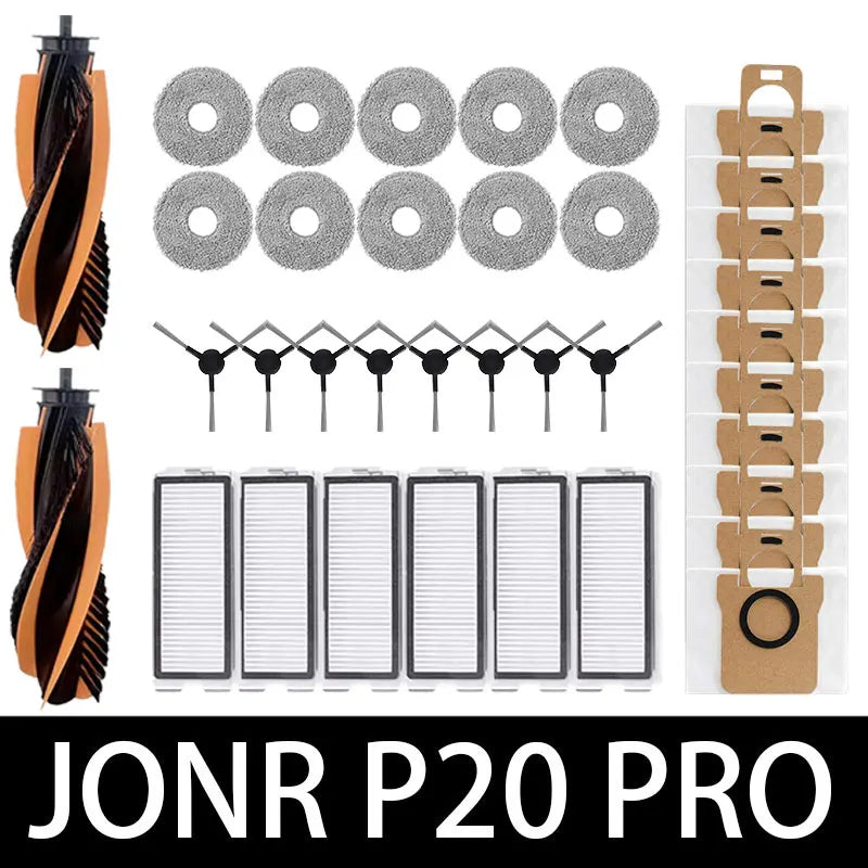 JONR P20 PRO / T5 Pro Robot Vacuum Spare Parts – Brush, Filter & Mop Replacement