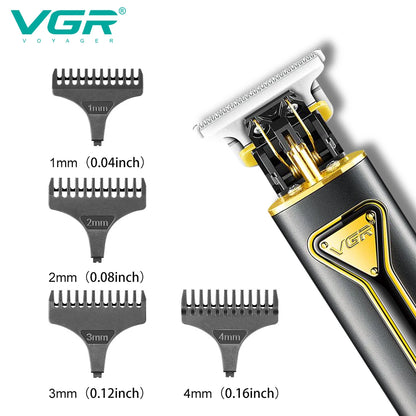 VGR T9 Hair Clipper V-009 – Professional Rechargeable Cordless Beard Trimmer & Haircut Machine for Men