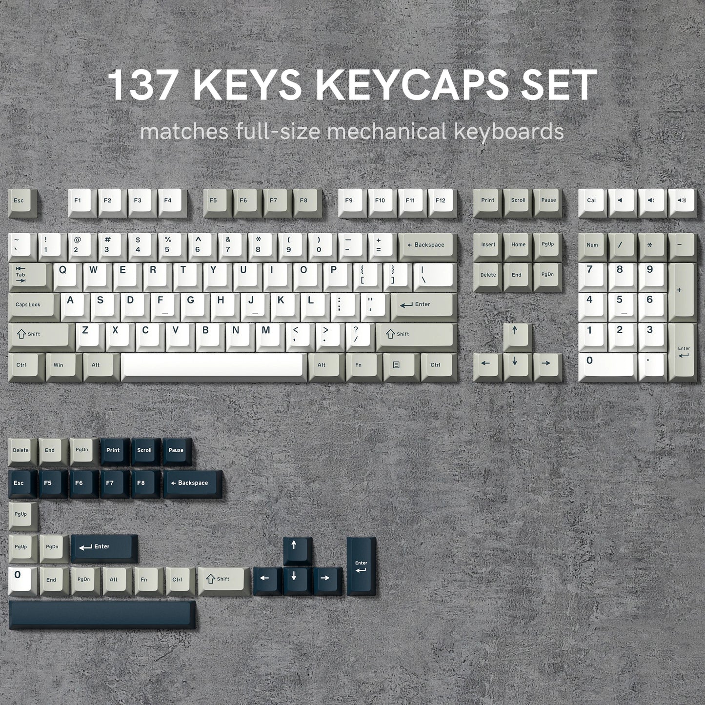 Retro dark red PBT keycap set with double shot Cherry profile for mechanical keyboards, featuring 126 keys, by R.E.D. Shopping.