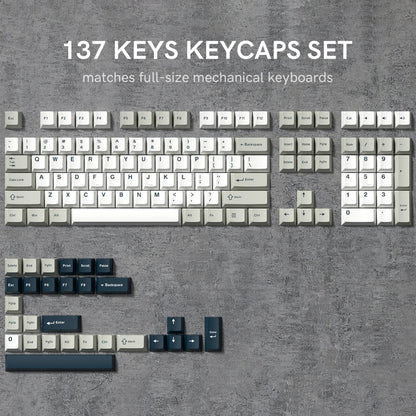 Retro dark red PBT keycap set with double shot Cherry profile for mechanical keyboards, featuring 126 keys, by R.E.D. Shopping.