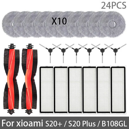Xiaomi Robot Vacuum S20+ / B108GL / B108CN / B113CN Spare Parts – Brush, Filter & Mop