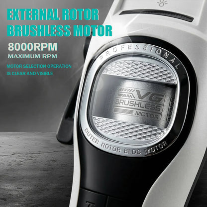 VGR V-888C Brushless Motor Cordless Hair Clipper – 7000-8000RPM, 2500mAh, 150min, Wet/Dry, Barber Trimmer