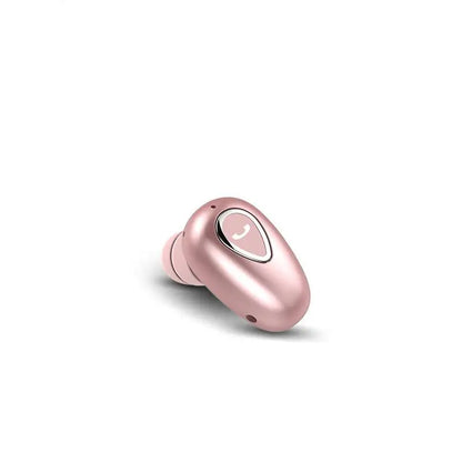 Mini invisible Bluetooth 5.0 earbuds by R.E.D. Shopping featuring HiFi sound, wireless in-ear design, and built-in microphone for calls.