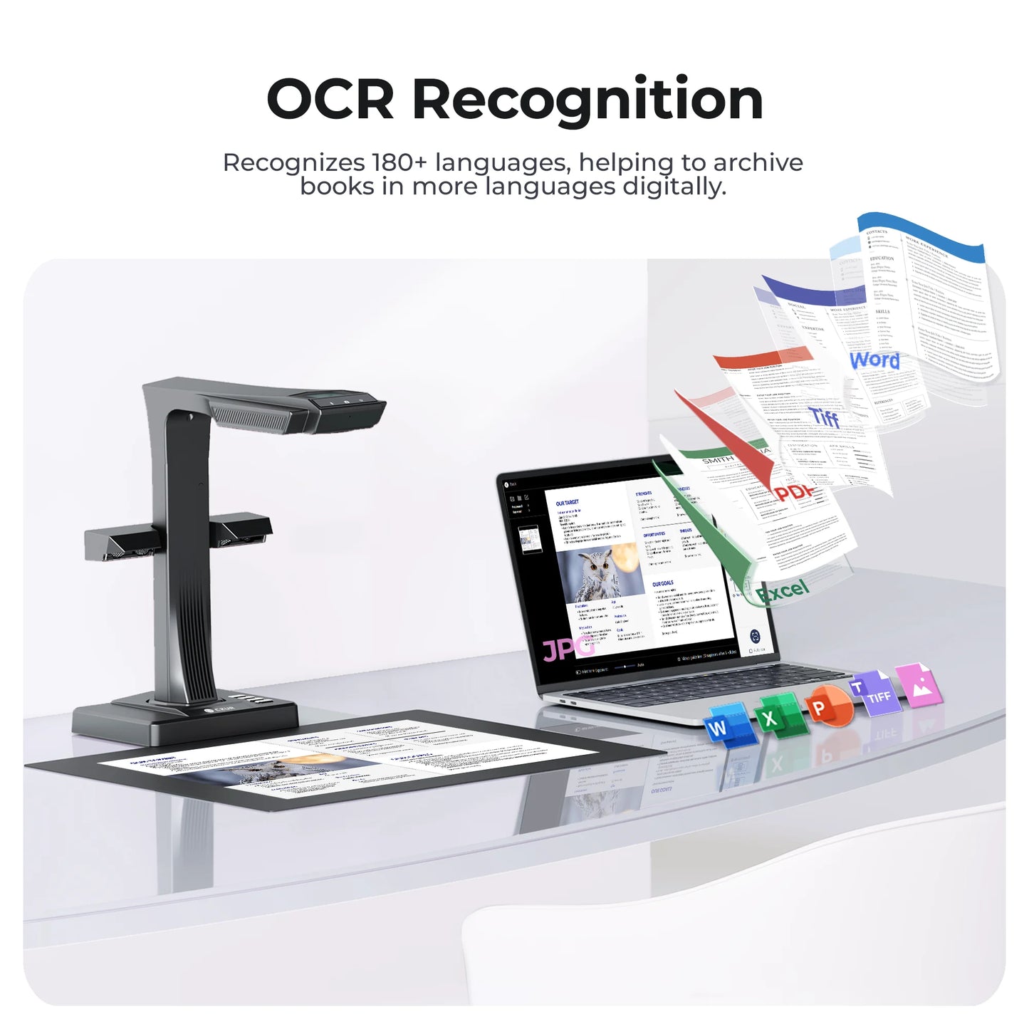 CZUR ET24 Pro Book & Document Scanner – 24MP, A3, HDMI