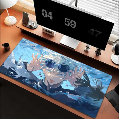 Jujutsu Kaisen Gojo Satoru XXL Gaming Mouse Pad – Large Anime Desk Mat, Rubber Base
