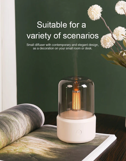 KINSCOTER USB Mini Aroma Diffuser & Ultrasonic Humidifier – 120ml/150ml Bedroom Diffuser