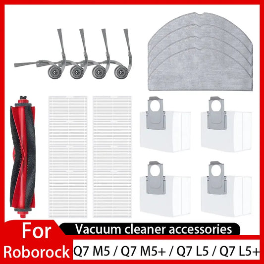 Roborock Q7 M5 / Q7 L5 / Q7 TF / Q7B / Q7T+ Replacement Parts | Main Brush, Filter, Mop, Dust Bag
