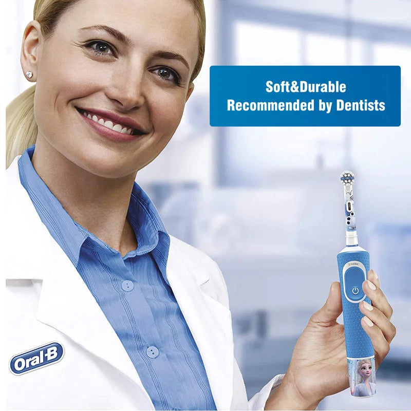 Oral-B Compatible Children's Electric Toothbrush Replacement Heads – 4pcs Set | DB4510K D10 D12K D100K Series