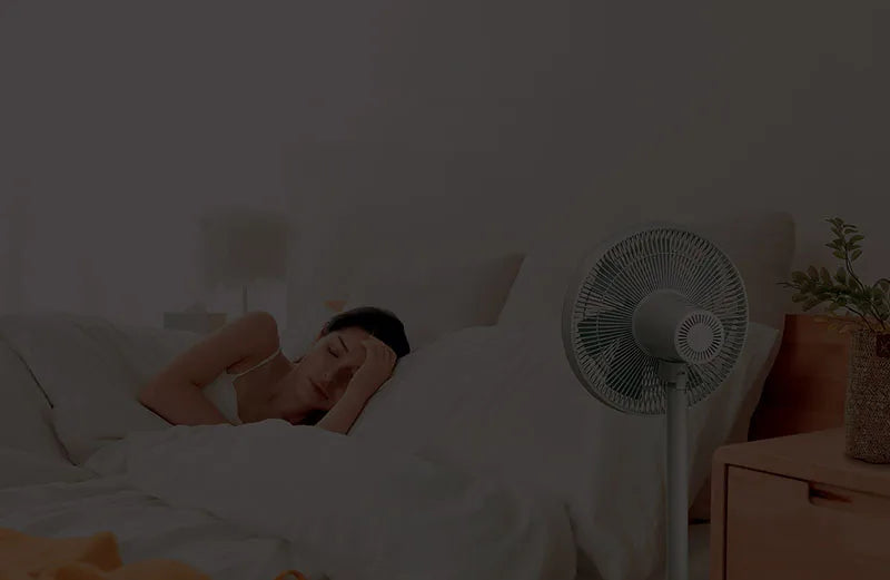 Xiaomi MIJIA Floor Fan — 7 Blade, 90° Wide-Angle Oscillation, Mi Home APP Control, Wired