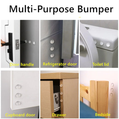 Self-Adhesive Rubber Door Bumpers & Cabinet Pads – 100pcs