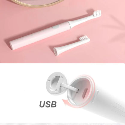 XIAOMI MIJIA T100 Sonic Electric Toothbrush – USB Rechargeable, IPX7 Waterproof, Ultrasonic Auto