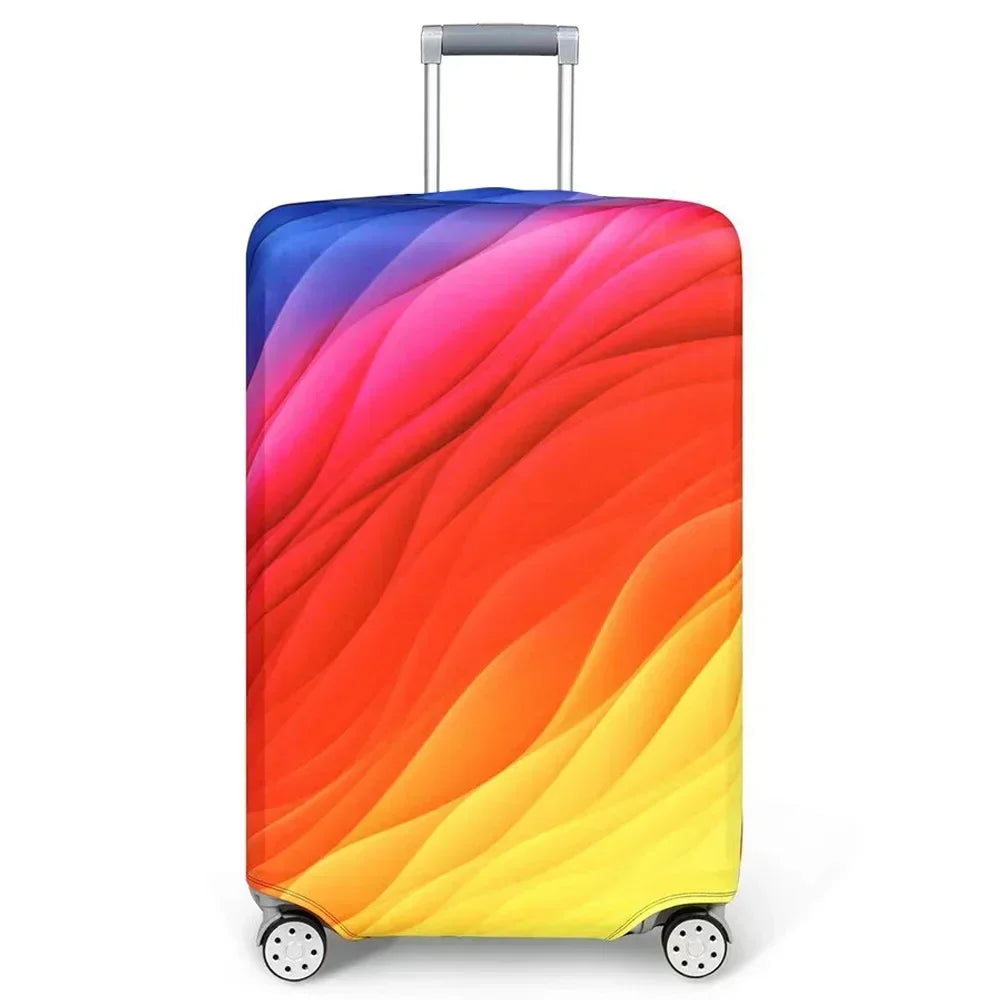 Stretch Elastic Suitcase Cover Protector with Painted Design