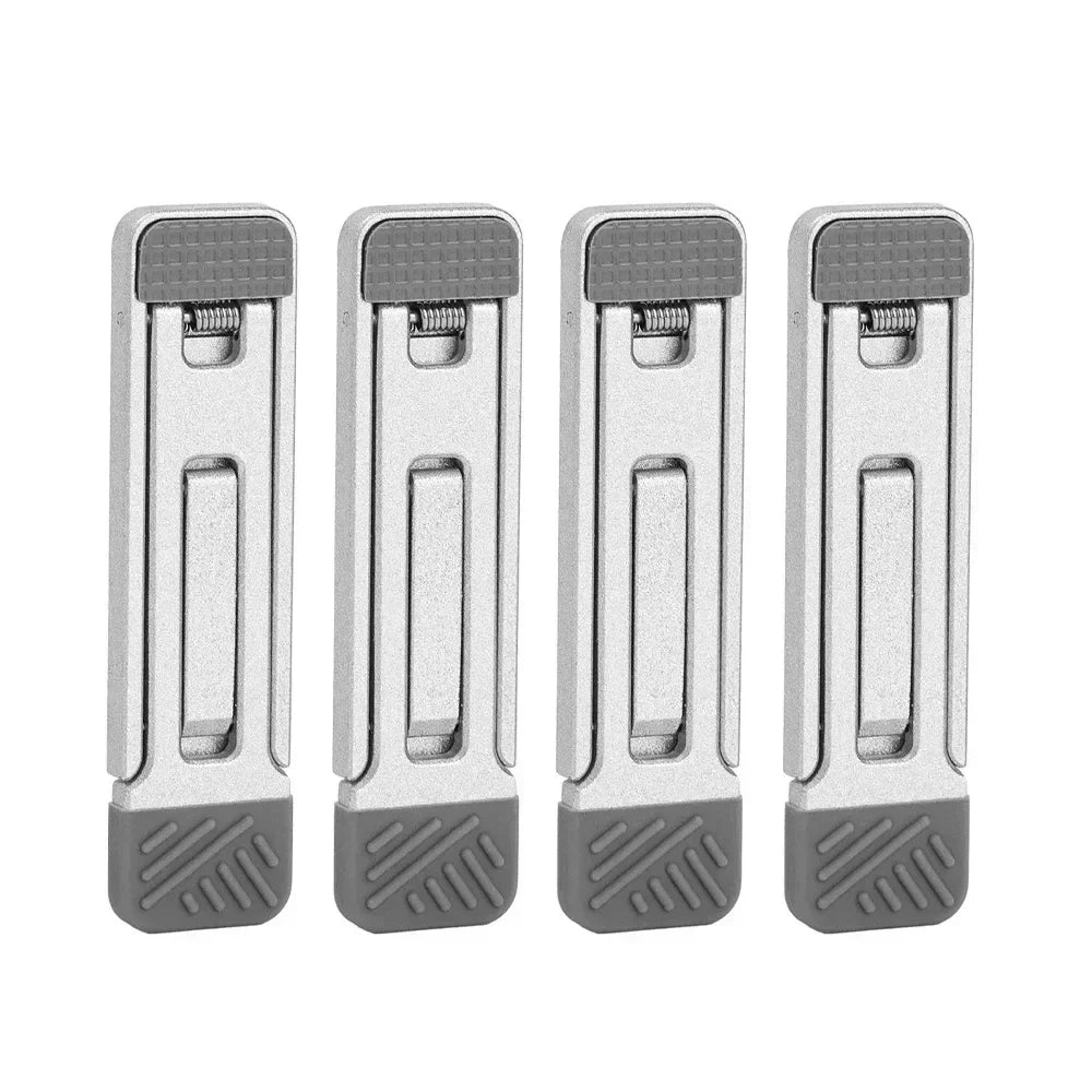 Mini Aluminum Folding Laptop Stand – 3 Height Levels, 1–4 pcs | MacBook & Phone Holder