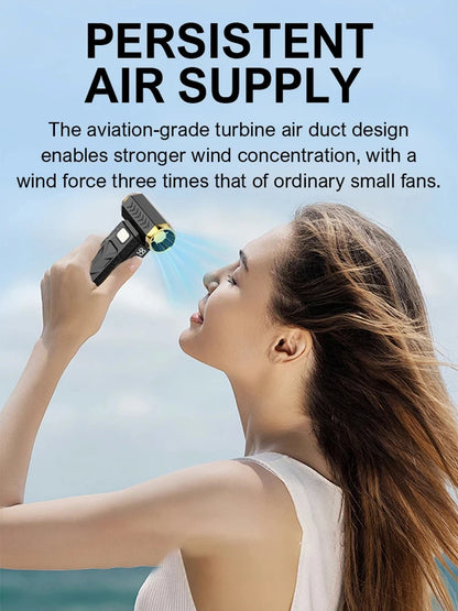 BMAD Brushless Turbo Air Blower – 2-in-1 Dust Blower & Vacuum, 6-Speed, Ultra-Strong Wind, USB 5V for Home Cleaning