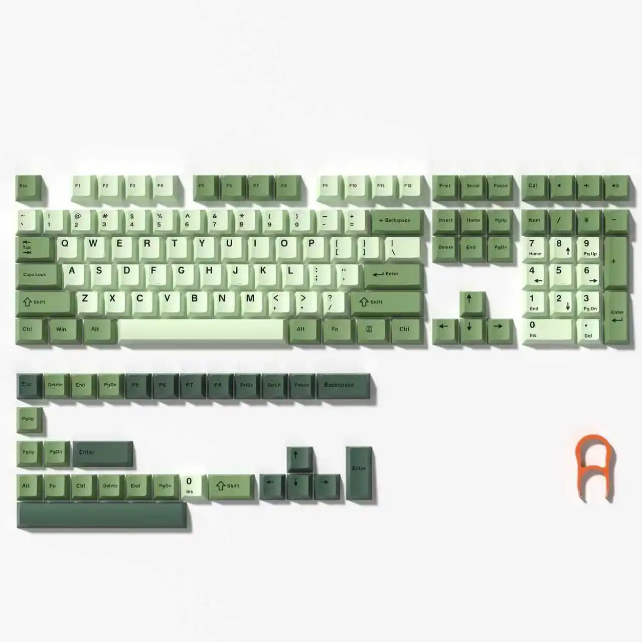 140-Key Cherry Profile Shine-Through RGB PBT Double Shot Keycaps for Cherry/Gateron MX Switches