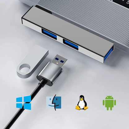 3-in-1 USB Hub OTG – USB-C & USB 3.0 to 3x USB, 5Gbps for PC & Laptop