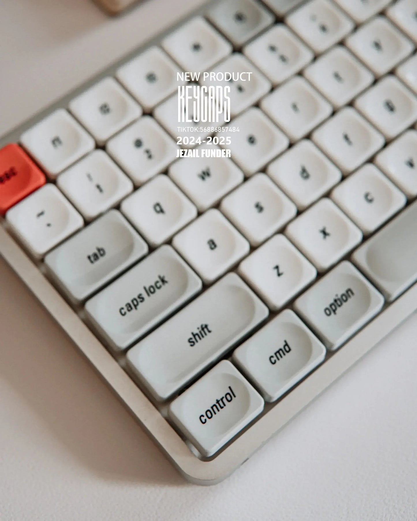 LCK Theme Low Profile PBT Keycap Set – Retro Gray, Custom Office & Gaming Keyboard Caps