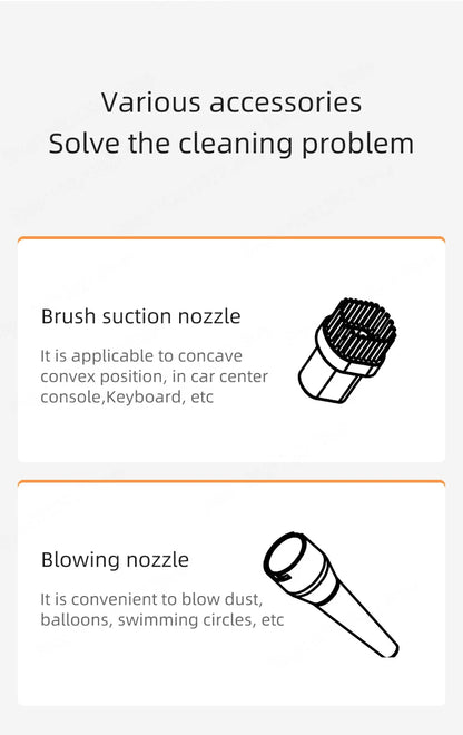 39800Pa Wireless Car Vacuum Cleaner – 3-in-1 Handheld Portable Dust Catcher