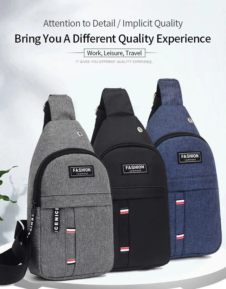 Men's waterproof waist pack by R.E.D. Shopping with large capacity and adjustable strap, suitable for outdoor and travel use.