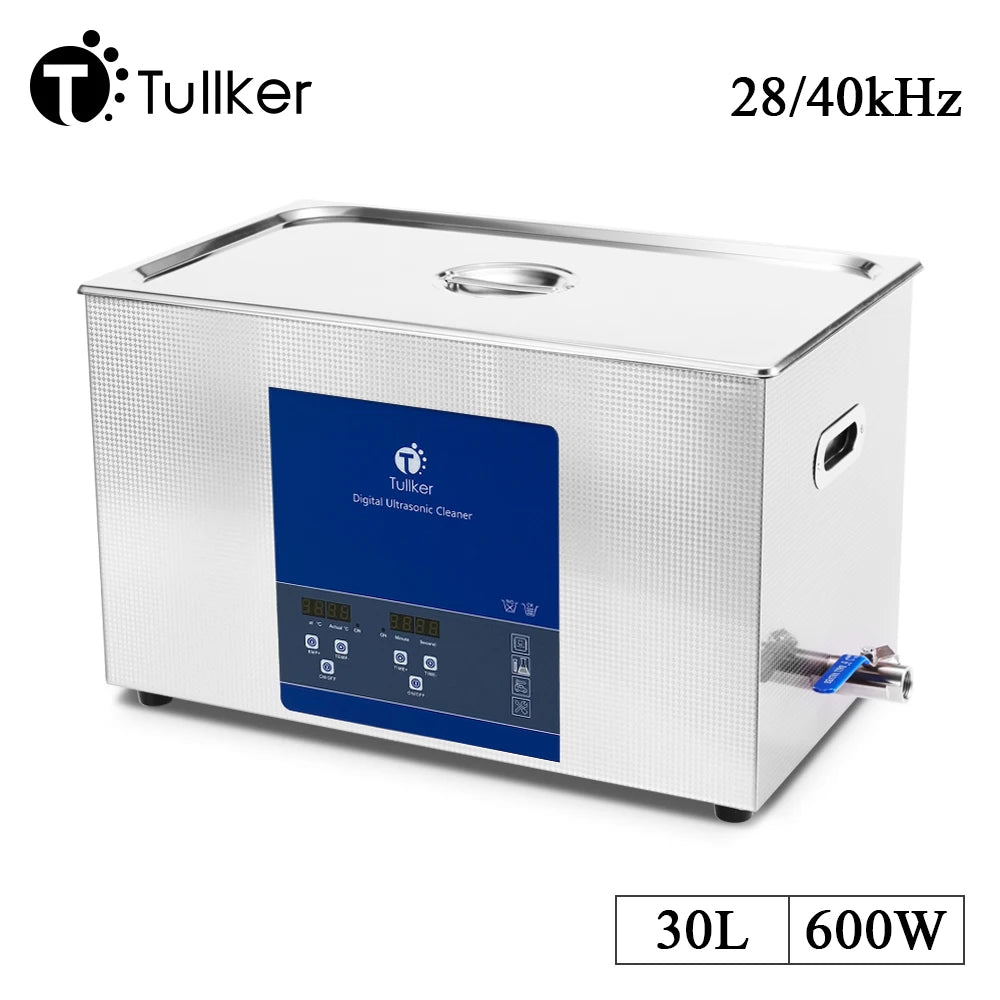 Industrial Ultrasonic Cleaner 2L–30L – Metal, DPF & Engine Parts Degreaser, EU/UK/US/AU Plug