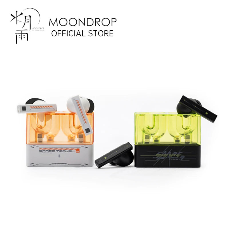 MOONDROP Space Travel 2 TWS Earbuds – HiFi ANC, Bluetooth 6.0, Low-Latency Game Mode, SBC/AAC