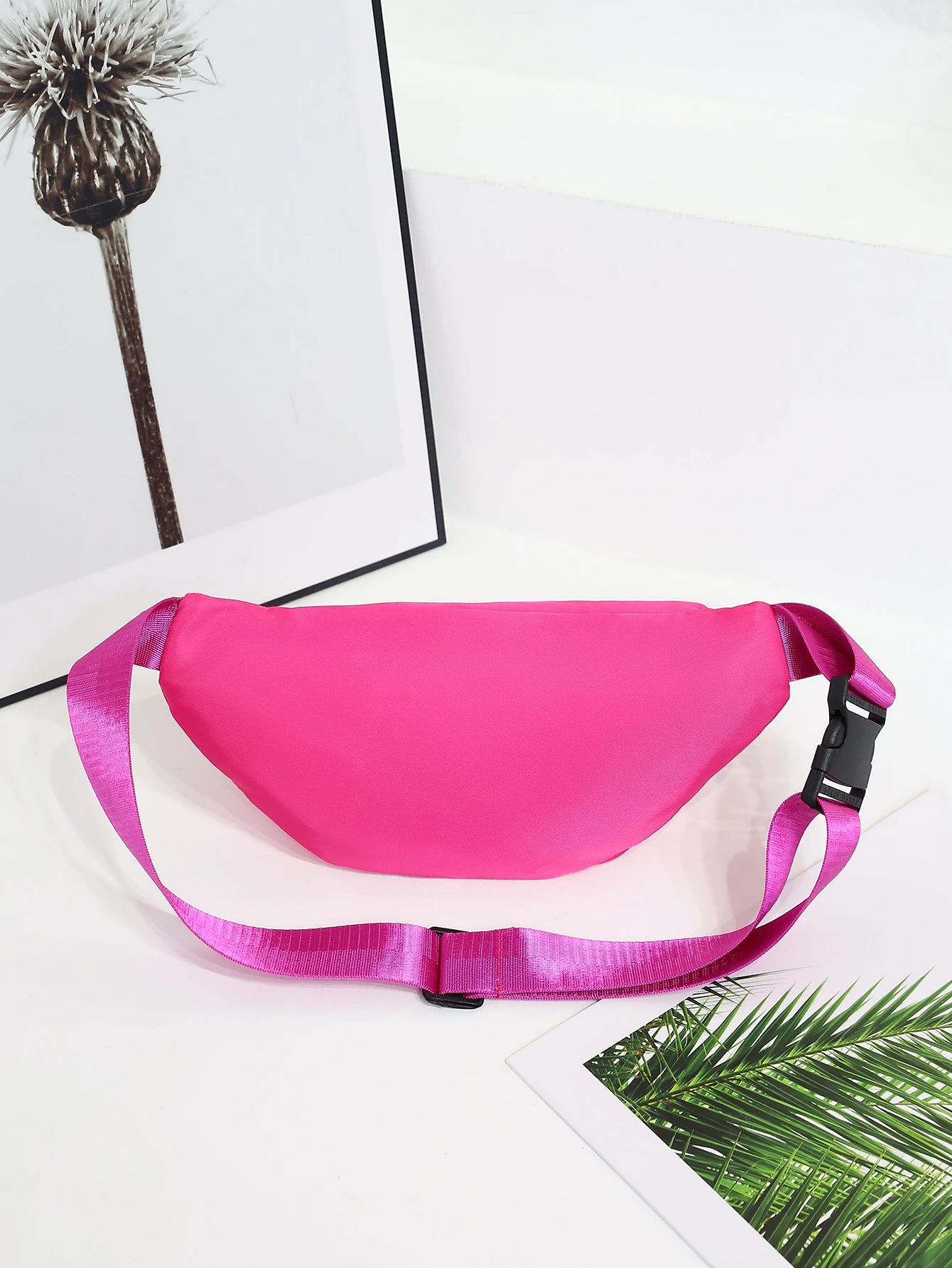 Women's sports waist bag by R.E.D. Shopping featuring multiple compartments, worn as a fanny pack or crossbody for outdoor activities.