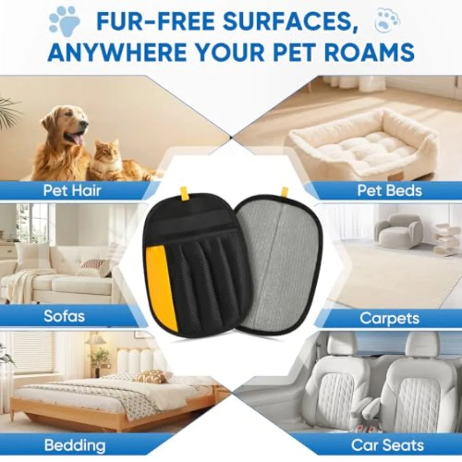 Five-Finger Pet Hair Removal Glove