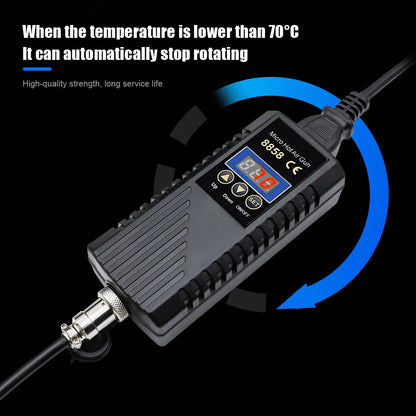 JCD 8858 750W Hot Air Rework Station – LCD Digital Soldering Hair Dryer