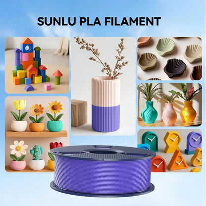 SUNLU 3D Printer Filament – 10 Rolls 1.75mm PLA / PETG / PLA+, 1KG Each, EU & US Warehouse