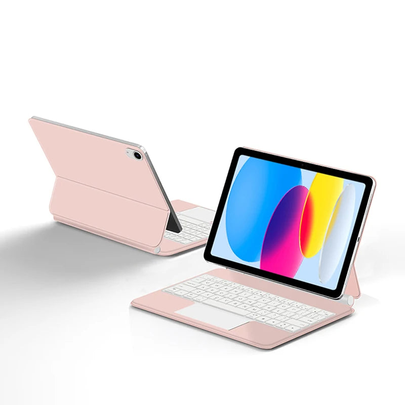 Magic Keyboard for iPad 11th Gen (A16) 2025 | Smart Case | Multi-Language | Black & White | 7 Languages